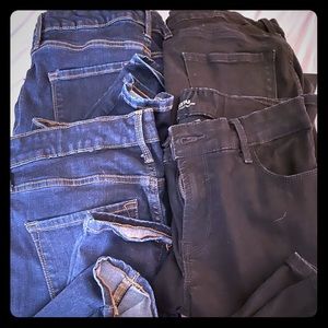 4 pairs Old Navy Rockstar Jeans